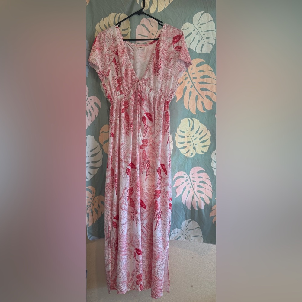 Hawaiian Print XL Khush Maxi Dress